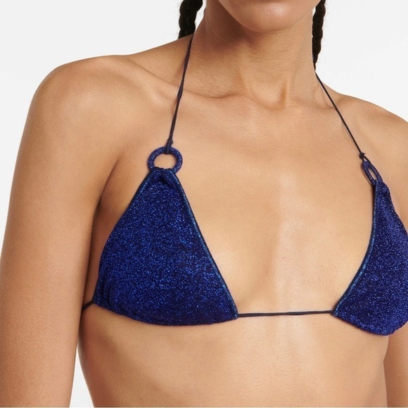 OSÉREE Lumière Microkini Ring Two-Piece Swimsuit - Blue - Size - Large (B398) - Picture 3 of 12